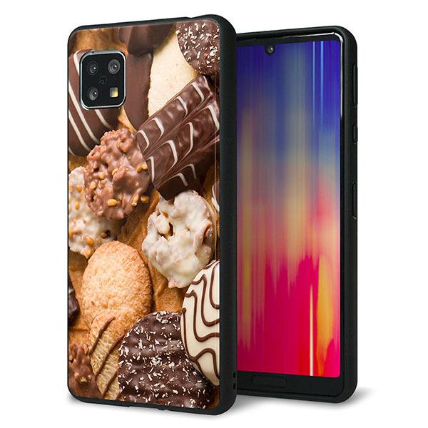 au AQUOS sense5G SHG03 �P�[�X �J�o�[ �w�� �K���X TPU �f�U�C�� �K���v�� 442 �N�b�L�[mix ��� ���� ���[���֑�������