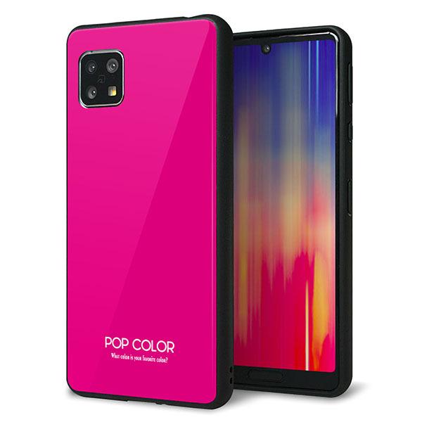 Sim�t���[ AQUOS sense5G SH-M17 �P�[�X �J�o�[ �w�� �K���X TPU �f�U�C�� �K���v�� KM910 �|�b�v�J���[(�s���N) ��� ���� ���[���֑�������