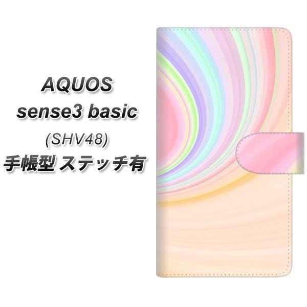 �A�N�I�X �Z���X3 �x�[�V�b�N SHV48 �蒠�^ �X�}�z�P�[�X �y�X�e�b�`�^�C�v�z YJ307 �}�[�u�� UV��� ���J��