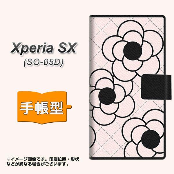 docomo Xperia SX SO-05D  手帳型スマホケース EK926 カメリア ピンク