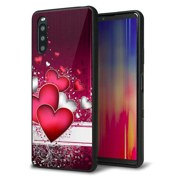 docomo Xperia 10 III SO-52B �P�[�X �J�o�[ �w�� �K���X TPU �f�U�C�� �K���v�� VA835 �n�[�g�̑��� ��� ���� ���[���֑�������