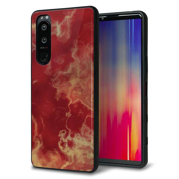 docomo Xperia 5 III SO-53B �P�[�X �J�o�[ �w�� �K���X TPU �f�U�C�� �K���v�� KM870 �嗝��RD ��� ���� ���[���֑�������