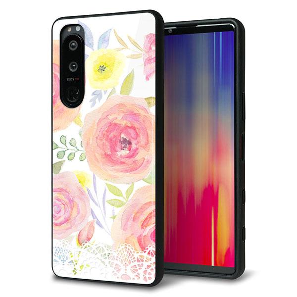 docomo Xperia 5 III SO-53B �P�[�X �J�o�[ �w�� �K���X TPU �f�U�C�� �K���v�� SC945 �h�D�E�p�t���[���R ��� ���� ���[���֑�������