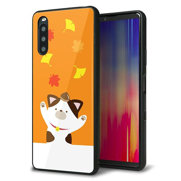 au Xperia 10 III SOG04 �P�[�X �J�o�[ �w�� �K���X TPU �f�U�C�� �K���v�� TA018 �H�݂� ��� ���� ���[���֑�������
