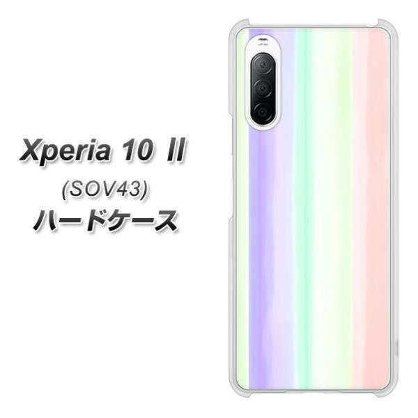 au �G�N�X�y���A10 II SOV43 �n�[�h�P�[�X �J�o�[ YJ309 �X�g���C�v �f�ރN���A UV���