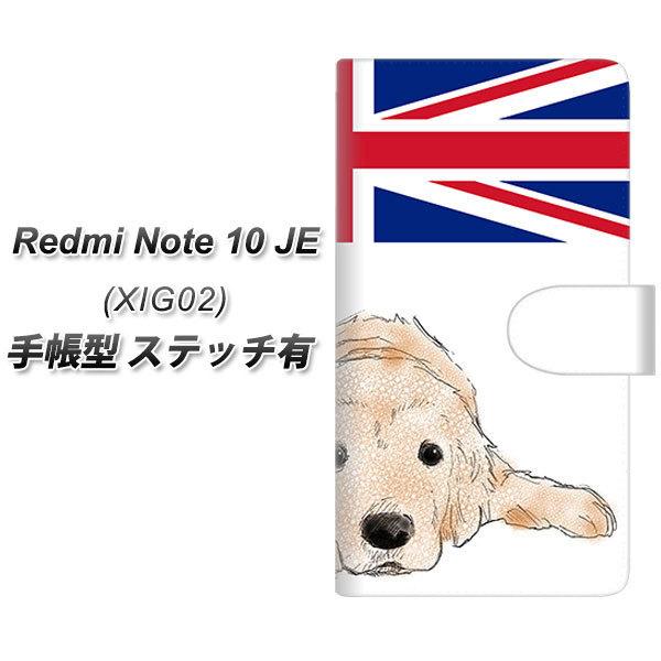 �V���I�~ Redmi Note 10 JE XIG02 �蒠�^ �X�}�z�P�[�X �y�X�e�b�`�^�C�v�z YD825 �S�[���f��01 UV��� ���J��