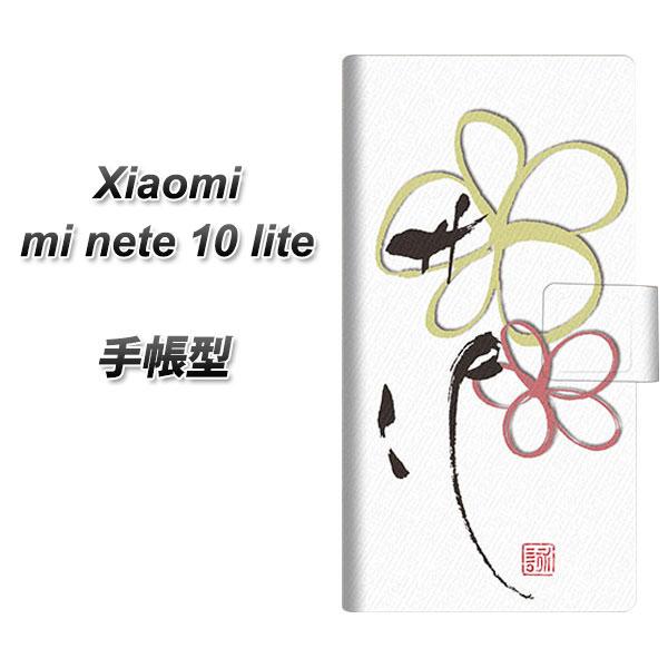 �V���I�~ Mi Note 10 Lite �蒠�^ �X�}�z�P�[�X OE800 flower UV��� ���J��