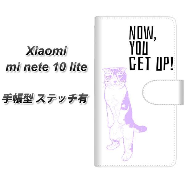 �V���I�~ Mi Note 10 Lite �蒠�^ �X�}�z�P�[�X �y�X�e�b�`�^�C�v�z YF983 �~���E04 UV��� ���J��