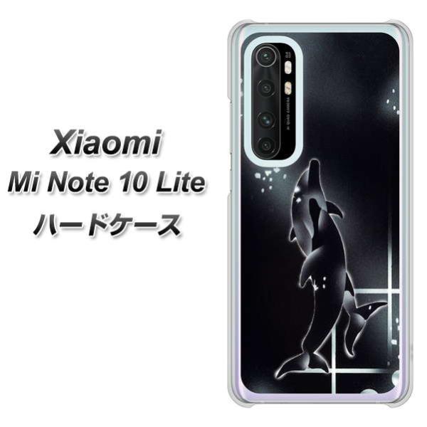 �V���I�~ Mi Note 10 Lite �n�[�h�P�[�X �J�o�[ 158 �u���b�N�h���t�B�� �f�ރN���A UV���