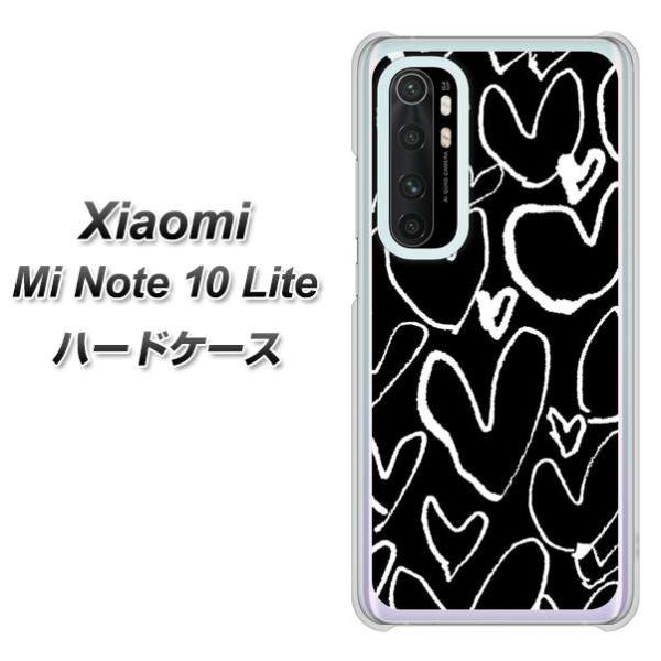 �V���I�~ Mi Note 10 Lite �n�[�h�P�[�X �J�o�[ 1124 �n�[�g BK��WH �f�ރN���A UV���