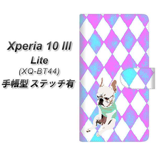 SIM�t���[ �G�N�X�y���A10 III Lite XQ-BT44 �蒠�^ �X�}�z�P�[�X �y�X�e�b�`�^�C�v�z YJ228 �� �C�k ���� �t�����`�u���h�b�N ���킢�� UV��� ���J��