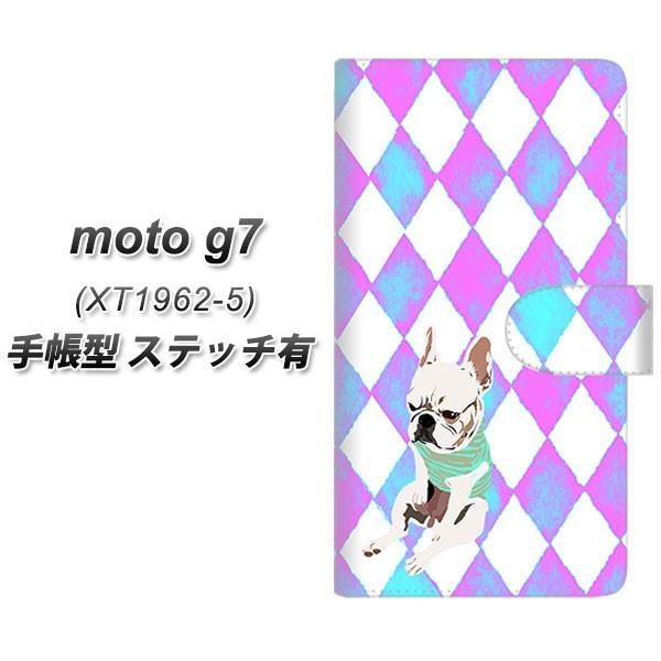 sim�t���[ ���g���[�� Moto G7 XT1962-5 �蒠�^ �X�}�z�P�[�X �y�X�e�b�`�^�C�v�z YJ228 �� �C�k ���� �t�����`�u���h�b�N ���킢�� ���J��