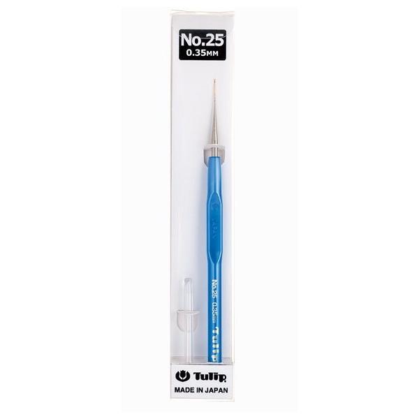 チューリップ Tulip グリップ付き 極細 レース針 No.25 編み物用品 手編み