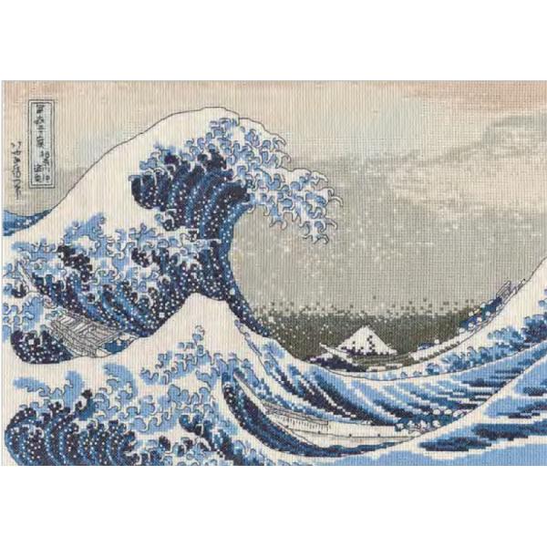DMC 刺しゅうキット BL1145/73 葛飾北斎「神奈川沖浪裏」 The