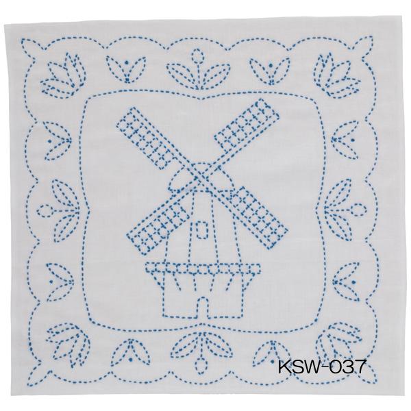 刺し子キット SASHIKO WORD オランダ 風車 KSW-037 チューリップ 【KY