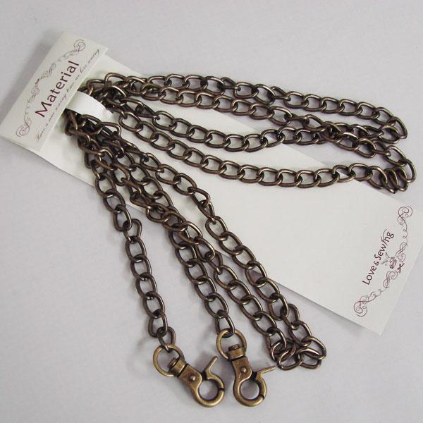 バッグ用チェーン アンティークゴールド 8-120AG 【KY】 巾8mm×120cm