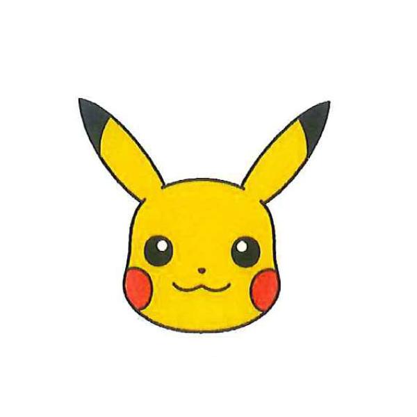 シールワッペン ピカチュウ フェイス PKA001 ポケモン【KN】稲垣服飾