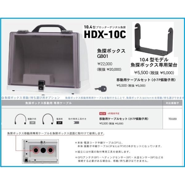 魚群探知機 魚探ボックス GB01 HDX-10C 600W 移動 持ち運び 可能 魚群探知機 魚探ボックス GB01 HDX-10C 600W 移動 持ち運び 可能