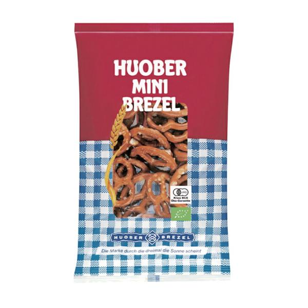 砂糖・乳製品不使用 カリッとした食感としっかりとした塩味有機　JAS　HUOBER MINI BREZEL