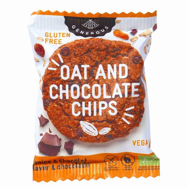 有機グルテンフリークッキー オーツ麦チョコチップ  1枚  RSPO認証 (オアシス)  (1〜10個はメール便300円)  4161792-sk