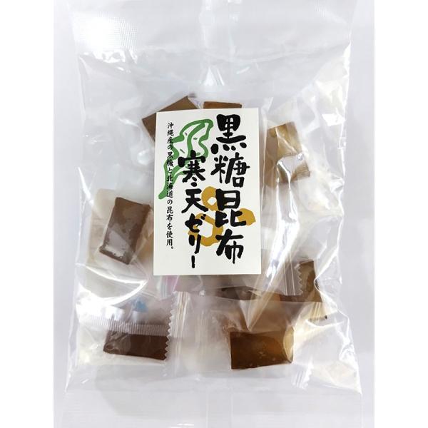 黒糖昆布寒天ゼリー 130g（個包装） (味楽園) (1〜2個はメール便300円