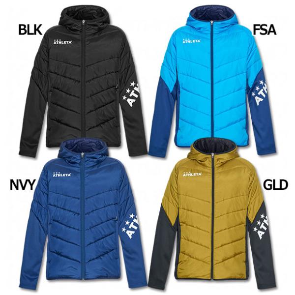 ATHLETA アスレタ ノーカラー 中綿ウォームジャケット Lサイズ 防寒 kemari87_04148