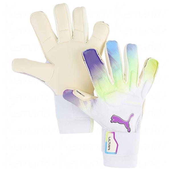ウルトラ アルティメット BRILLIANCE ハイブリッド　プーマホワイト　【PUMA|プーマ】ゴールキーパーグローブ042115-01 PUMA（プーマ） ウルトラ アルティメット BRILLIANCE ハイブリッド