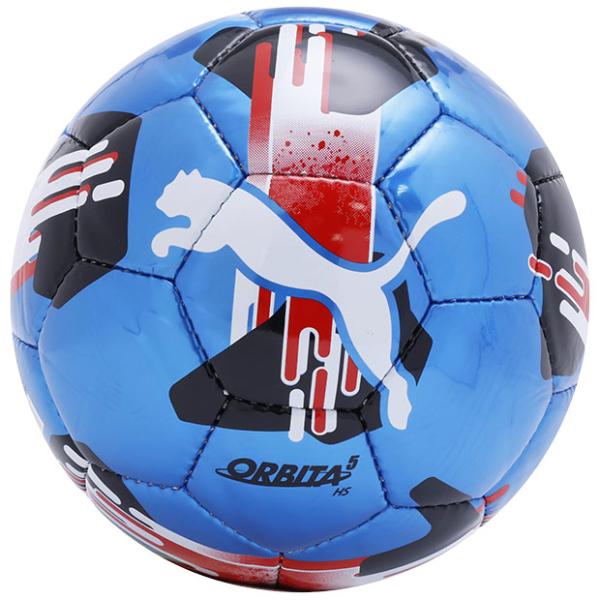 プーマ、サッカーボール5号球。グラフィックデザインとプーマキャットロゴが印象的なサッカーボール。◆JFA検定球◆5号球(中学生〜大人用)◆イグナイトブルーモデル：2025年秋冬※北海道・沖縄・離島への配送は原則航空便で輸送するため、ボールの...