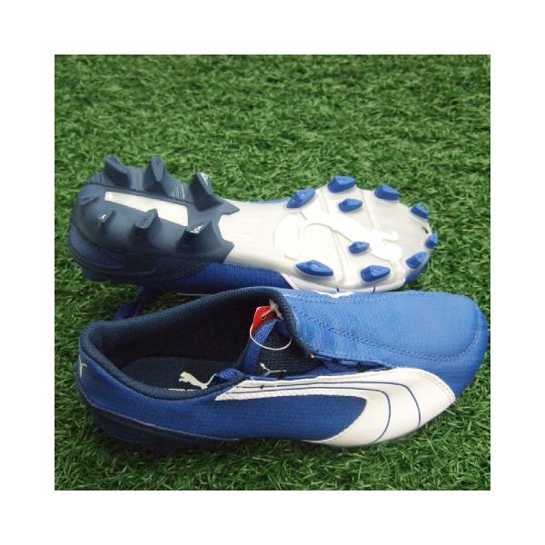 PUMA（プーマ） v5.06 i FG JR オリンピアンブルー×ホワイト