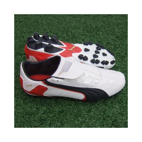サッカースパイク　プーマV-コンll GCr PUMA v-コン2GCR HG ホワイト×プーマグラファイト×プーマレッド