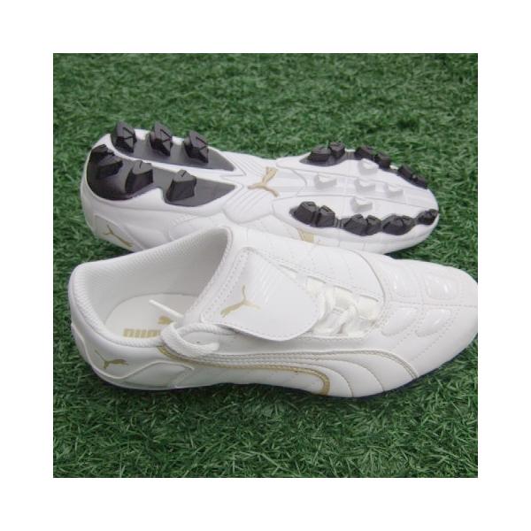 PUMA v-コン2 GCR HG JR ホワイト×ホワイト×チームゴールド