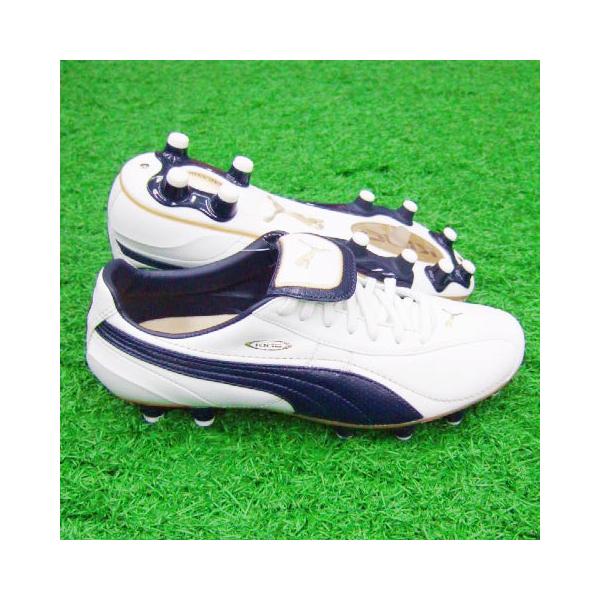 PUMA（プーマ） プーマキングXL i FG ホワイト×ニューネイビー×チーム