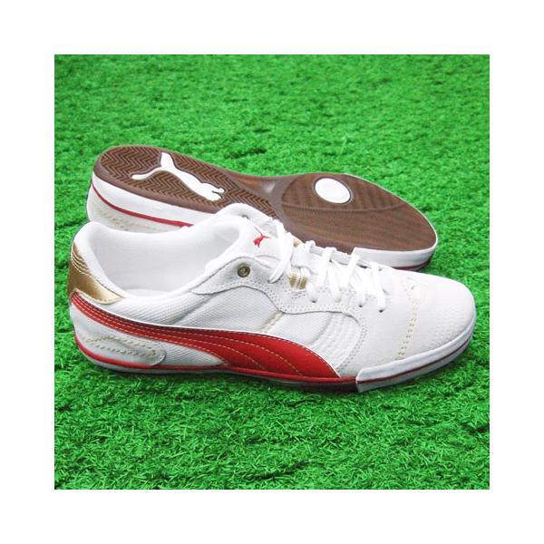 PUMA エシート Vulc サラ ホワイト×ハイ リスク レッド×チーム
