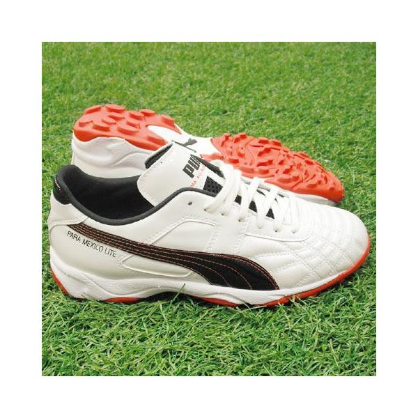 <美品>パラメヒコ ライト12 ホワイトパール×ブラック フットサルシューズ PUMA パラメヒコ ライト 12 サラ ホワイトパール×ブラック