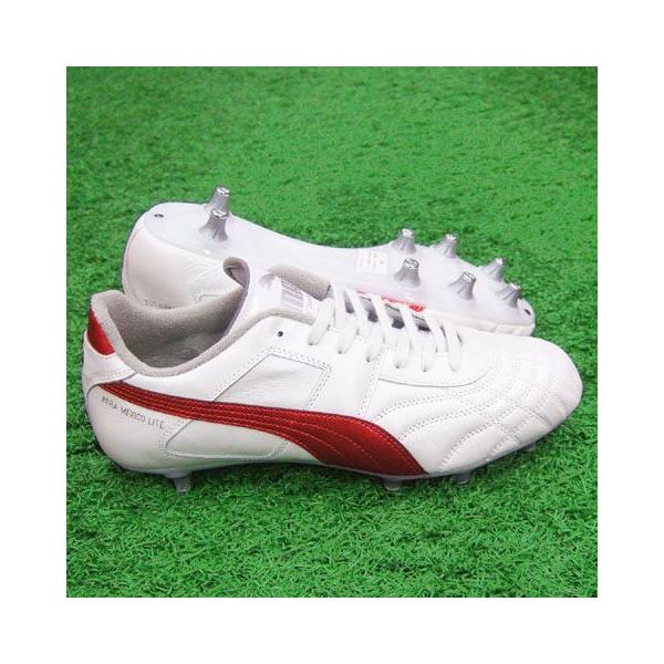 PUMA パラメヒコ ライト SG ホワイトパール×マーズレッド