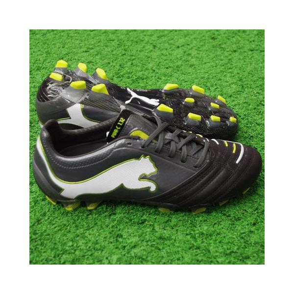パワーキャット1 SG 黒×緑 PUMA（プーマ） パワーキャット 1.12 ブラック×ダークシャドウ 【PUMA