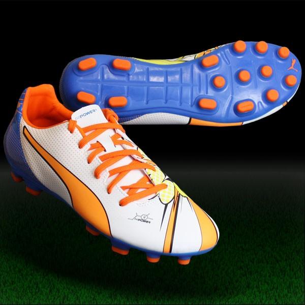 PUMA エヴォパワー 4.2 POP HG JR ホワイト×オレンジクラウン