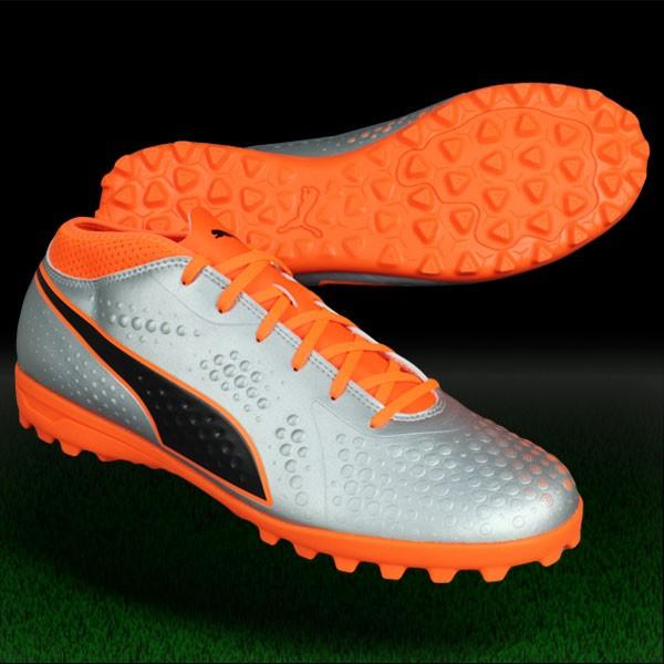 プーマプーマワン1 レザーMX SG シーバー×オレンジ