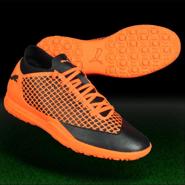 Puma FUTURE 2.4 フットサルシューズ オレンジ/ブラック PUMA フューチャー 2.4 TT プーマブラック×ショッキングオレンジ