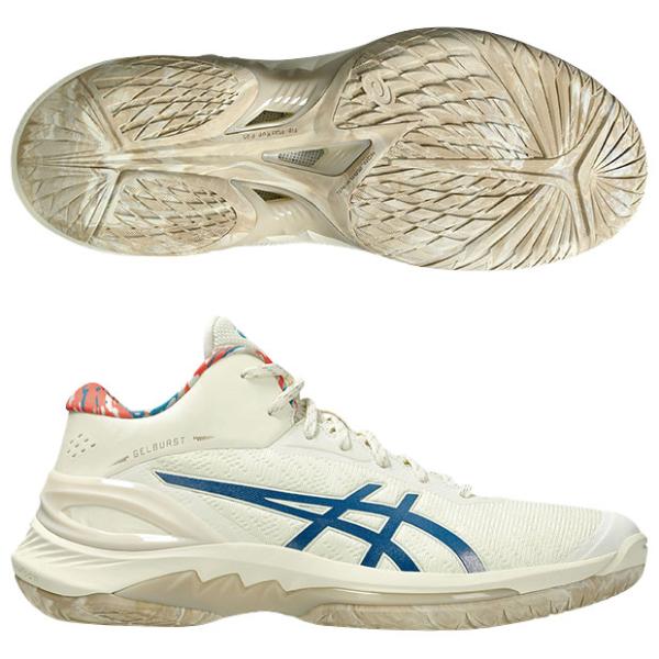ゲルバースト 28　アイボリー×ディープシーティール　【asics|アシックス】バスケットボールシューズ1063a099-751
