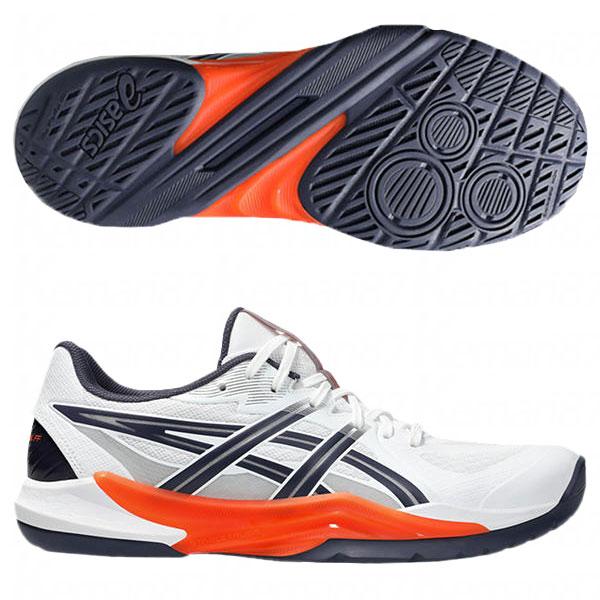 ASICS（アシックス） パワーブレイク FF ホワイト×ノヴァオレンジ