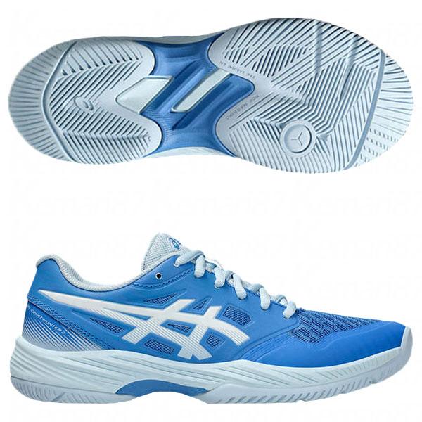 レディース ゲルコートハンター 3　ブルーコースト×ホワイト　【asics|アシックス】ハンドボールシューズ1072a090-401