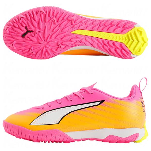 ジュニア ウルトラ 6 プレイ TT + MID JR ポイズンピンク 【PUMA|プーマ】サッカーフットサルジュニアトレーニングシューズ109058