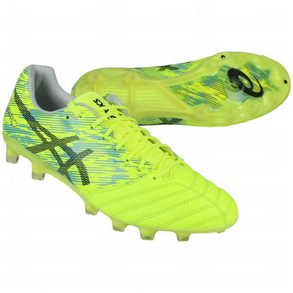 asics PRO サッカースパイク ブラック/イエロー　25cm ASICS アシックス DS LIGHT PRO(イエロー×ブラック
