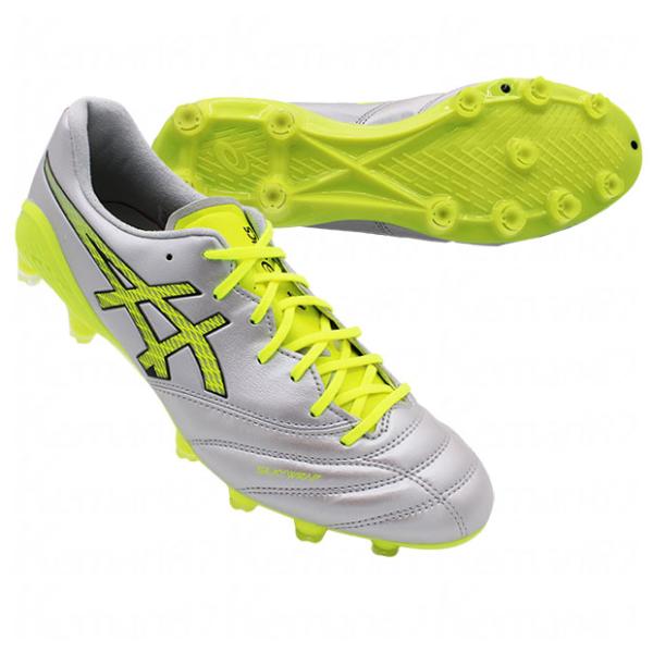 ASICS アシックス DS LIGHT X-FLY 6(グレー×イエロー) 1101A084 020 サッカー スパイク DSライト エクスフライ ASICS（アシックス） DSライト X-FLY 6 クラウドグレー×セーフティ