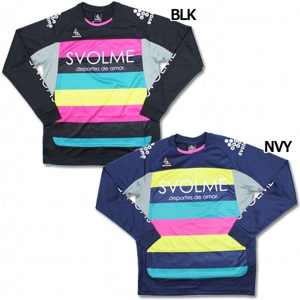 SVOLME 長袖カラフルボーダープラクティスシャツ 【SVOLME