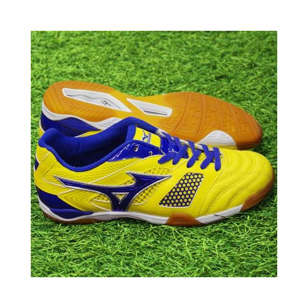 Mizuno/ミズノ　フットサルシューズ MIZUNO ランサメントウエーブ プロ 5 イエロー×ブルー 【MIZUNO|ミズノ