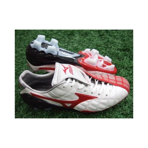 Mizuno サッカーシューズ ホワイト/レッド MIZUNO ミズノ MIZUNO ミズノアルファ ELITE フェアリーコーラル
