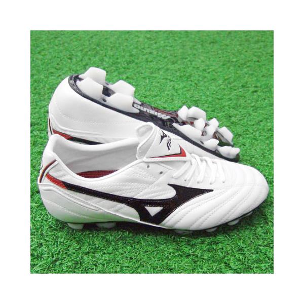 Mizuno デュアルモデル サッカーシューズ ホワイト/ブラック MIZUNO ミズノ ソニッククラブ MD ワイド(ホワイト×ブラック