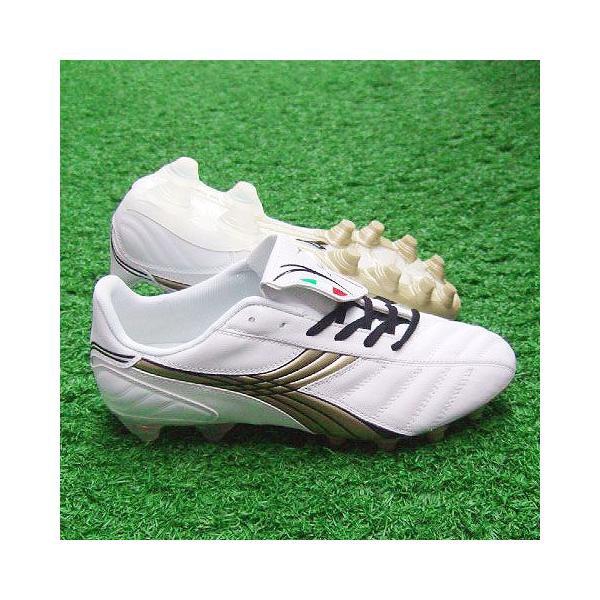 ディアドラ DIADORA サッカーシューズ LX DIADORA（ディアドラ） LX LT MG14+J ホワイト×ゴールド 【diadora